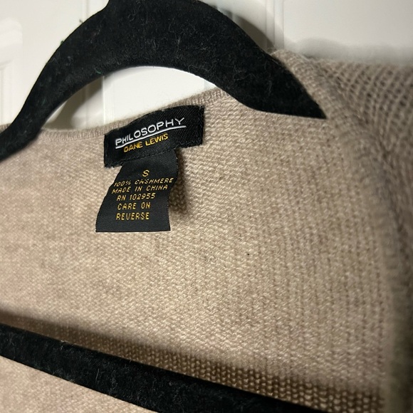 Philosophy Dane Lewis 100% Cashmere Tie Front Cardigan - Picture 7 of 10